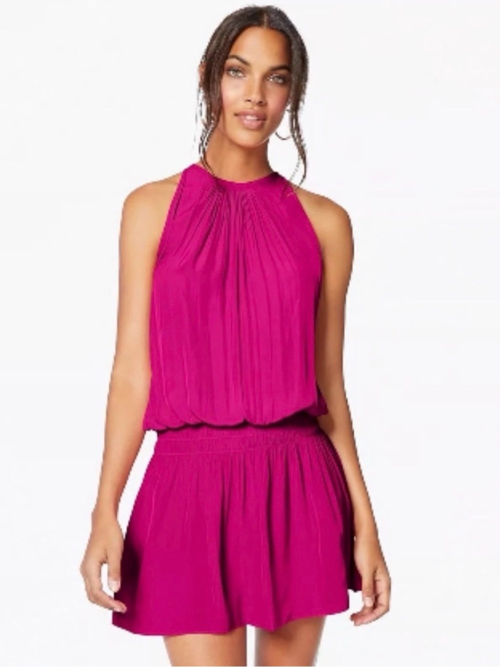Ramy Brook Paris Dress in Hibiscus / Wild Rose Size S